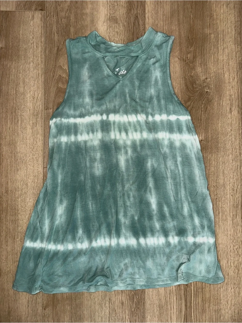Justice Teal Crewneck Graphic Tee